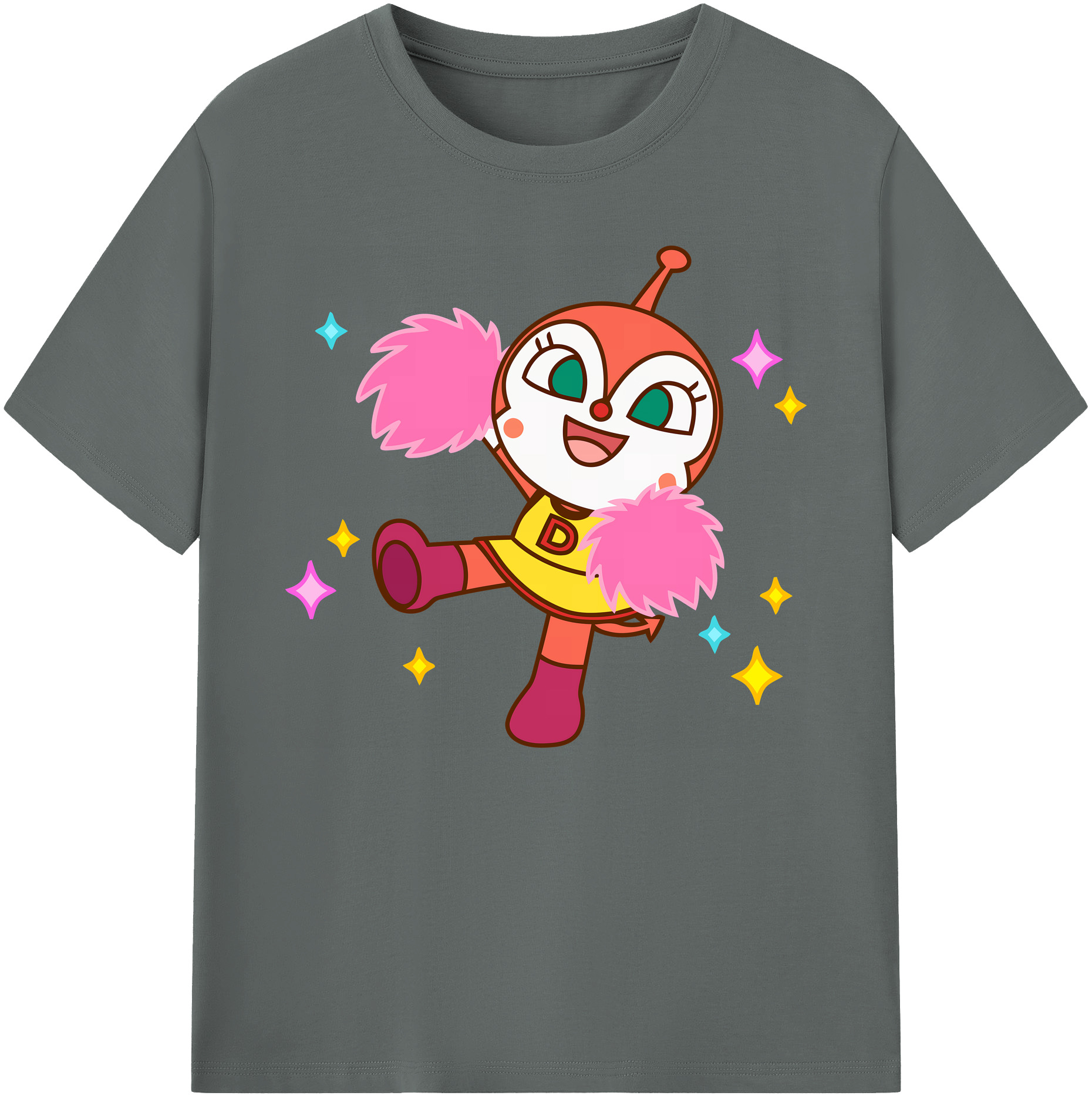 （画像用） アンパンマン Anpanman 綿100％ メンズ半袖Tシャツ｜肌触りやわらか＆通気性